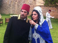 Sabah Jazairi with Syrian veteran Yaser Al-Azmeh