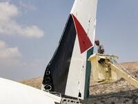 Palestinian twin turn airplane into a restaurant 