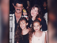 Samir and Dalal with daughters young Donia and Amy