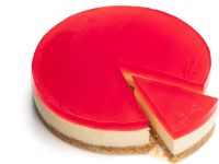 تشيز كيك الكريسماس بالفراولة