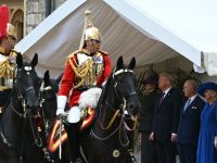 Horse steals spotlight from Trump by relieving itself during royal welcome