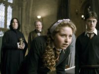 Alan Rickman, Jim Broadbent, Jessie Cave and Daniel Radcliffe
