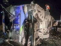 At least 37 killed as bus plunges into ravine on Peru’s Andean highway