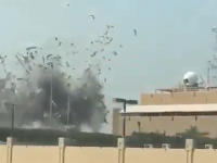 Footage of an Iranian ballistic missile slamming into the headquarters of the US Navy's 5th Fleet at Naval Support Activity (NSA) Bahrain earlier today.