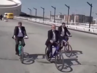 Viral Video of Iran’s president Pezeshkian cycling sparks controversy 