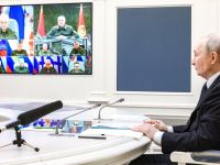 Putin and Lukashenko oversee joint Russia-Belarus nuclear drills 