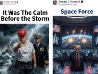 "Calm before the storm": Trump on his AI posts
