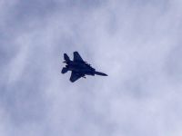 Israeli fighter jet flies over the southern Lebanese