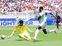 محمود أبو ندى نجم حراسة قطر خلال تألقه أمام سويسرا