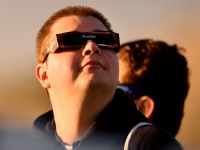 People watching eclipse in New Zealand