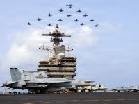 US Aircraft Carrier in the Arabian Sea