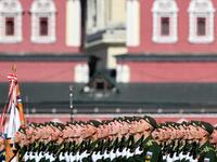 Russian servicemen take part in the Victory Day military parade at Red Square in Moscow on May 9, 2018. Russia marks the 73rd anniversary of the Soviet Union's victory over Nazi Germany in World War Two.
Kirill KUDRYAVTSEV / AFP