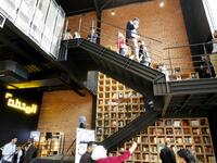 Iraqis are pictured inside "The Station", Baghdad's incubator for would-be entrepreneurs, in the Iraqi capital on November 17, 2018.
SABAH ARAR / AFP