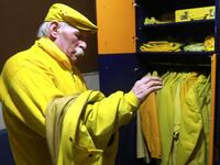For nearly 36 years, the 70-year-old has strictly abided by a full monochrome look, sporting only yellow apparel and accessories. 

LOUAI BESHARA / AFP