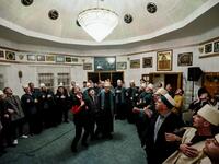 Kosovo Dervishes dance during a ceremony in a prayer room in Gjakova
Gent SHKULLAKU / AFP
