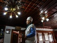 Sheh of Sa-adi tarkiat of Gjakova Ruzhdi Shehu speaks during an interview with AFP in Gjakova
Gent SHKULLAKU / AFP