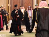 Lebanon's Christian Maronite patriarch Beshara Rai arrives for a meeting with the Saudi King on Nov. 14, 2017, in Riyadh. 

Saudi Arabia's King Salman hosted the head of the Lebanese Maronite church, a historic first at a time when Riyadh is stepping up the pressure on Iran-backed Hezbollah.

(Fayez Nureldine / AFP)