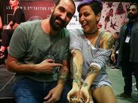 This girl got 4 tattoos in 3 days (Favebook)