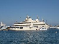 3. Al Said - Sultan Qaboos of Oman

At 155m, Sultan Qaboos’ yacht Al Said is currently the fifth largest in the world, and the third largest owned by an Arab. Boasting an enormous helipad, the yacht actually looks more like a cruise ship or passenger ferry than a luxury superyacht.
(Wikipedia - Creative Commons)