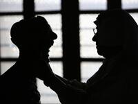 Kuwaiti sculptor Sami Mohammed poses with one of his works at the Museum of Modern Art in Kuwait City on October 4, 2018. 
Yasser Al-Zayyat / AFP