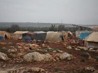 This picture taken on December 9, 2018 shows a general view of the Internally Displaced Persons (IDP) camp of Serjilla in northwestern Syria next to Bab al-Hawa border crossing with Turkey.
Aaref WATAD / AFP