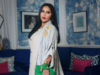 Ahlam posted pictures of herself wearing multiple Jalabiya designs that are available on her online store to 