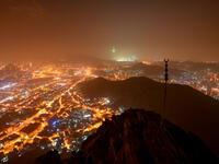Mecca city view from Hira Cave at night (Shutterstock/File Photo)