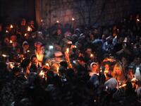 Yazidis in northern Iraq celebrating the Festival of Assembly (Twitter)