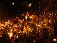 Yazidis in northern Iraq celebrating the Festival of Assembly (Twitter)