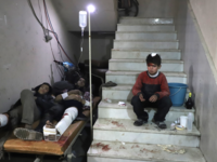 A makeshift hospital in Kafr Batna in Eastern Ghouta region, Feb 21st 2018 /AFP Amer ALMOHIBANY