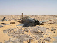 abandoned RAF fighter plane Egypt