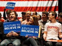 US ‘millennials' are shaking up conventional views on Mideast politics and rejecting America's continued support of Israel. Sanders pro-Palestine message in the Brooklyn debate hit a nerve with Gen Y. Social media app Yik Yak reported they scored Clinton 4.6%, her lowest approval rate to date, while giving Sanders his highest ever, 56.9%. 


