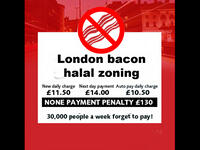 London halal zoning bacon