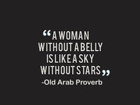 Woman belly quote 