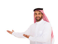 Arab man welcome 