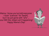 Arab Mother's Day parody cards