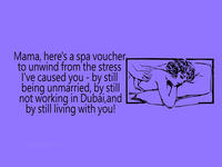 Arab Mother's Day parody cards