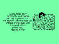 Arab Mother's Day parody cards