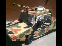 Rangers tank soapbox derby car