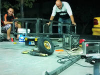 This team is batty for Batman! Graphic and industrial designers collaborated on what they describe as "a cool version of the Batmobile, if not better!"  They will unveil their creation on the day of the race, when they plan to win the event and save the city.