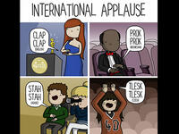 sound of applause in Arabic