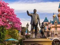 Let the Partner Statues welcome you to a realm of the Imagination at Disneyland Park. (disneyland.disney.go.com)