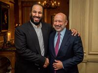Mohamed bin Salman meets Lloyd Blankfein (Twitter)