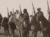 Arab Revolt Tribal Cavalry – Tribes of Jordan and Arabia, c. 1918. (brightstar-jo.com)