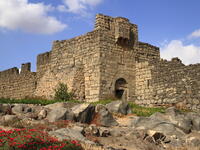 Qasr al-Azraq is one of the Desert castles in the east of today's Jordan. The Romans were the first to make military use of the site, and later an early mosque was built in the middle. (Shutterstock/ File Photo)