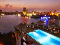 Kempinski Nile Hotel, Egypt: An exquisite oriental Iftar menu is served daily at The Roof. Surrounded by the enchanting scenery of the River Nile, enjoy watching your favorite Ramadan series on the big screen while sipping on your favorite Ramadan drinks and various shisha flavors. (egypttoday.com)