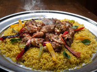 Kabsa is a family of mixed rice dishes that originates from Saudi Arabia. (Shutterstock/ File)