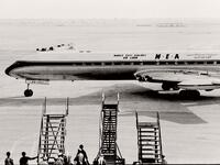 The first jet aircraft to land on the new runway at Dubai Airport was a Comet from Middle East Airlines in 1965