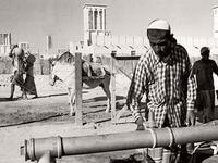 Water supplying in Dubai, ca.1960s 