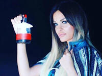 Dominique Horani posted a picture of her self with a lantern as a Ramadan greeting to her followers (Source: dominiquehourani - Instagram)